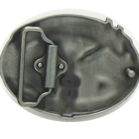 Mechanic Belt Buckle - Silver and Red - Picture 3 of 3